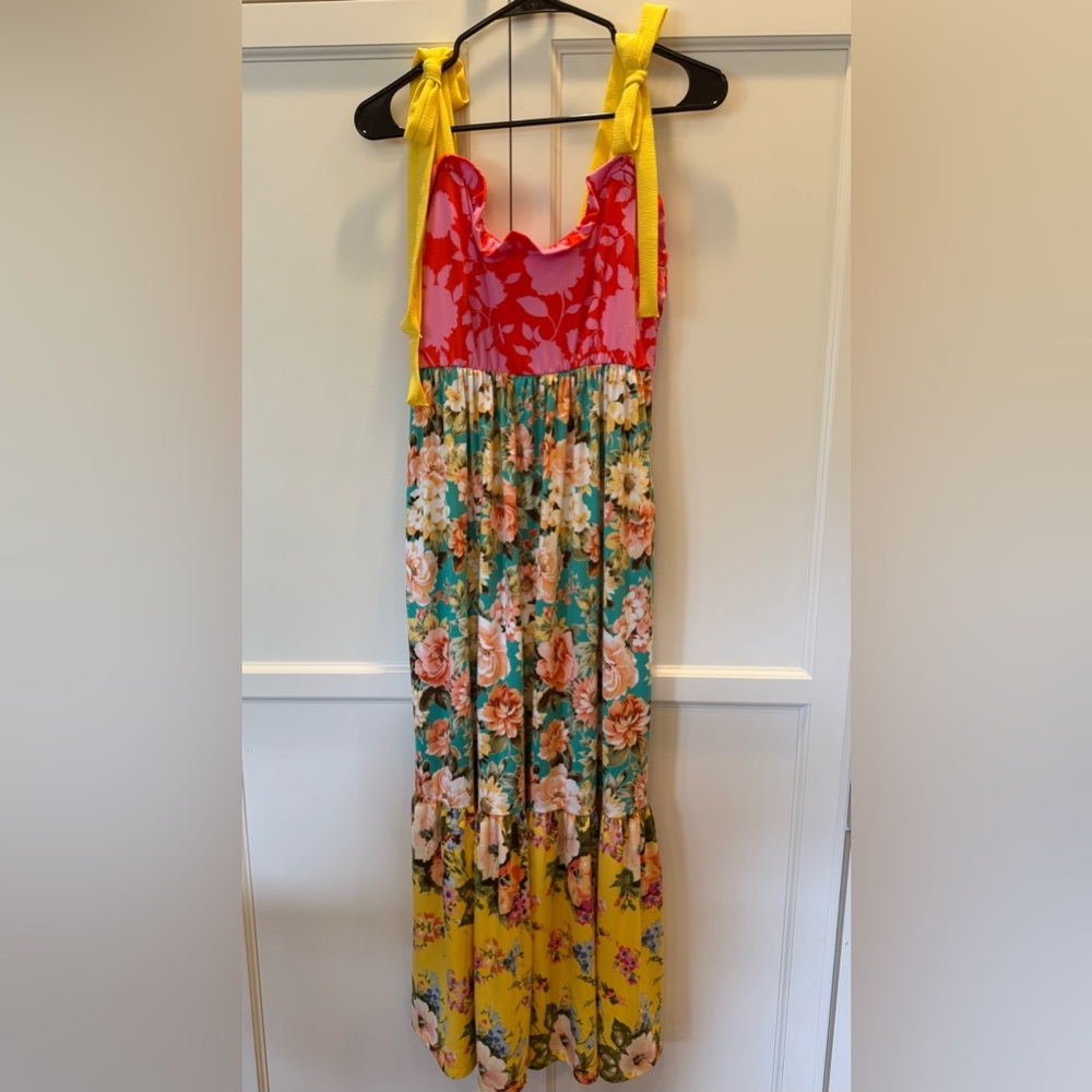Haptics Pink and Orange Floral Dress